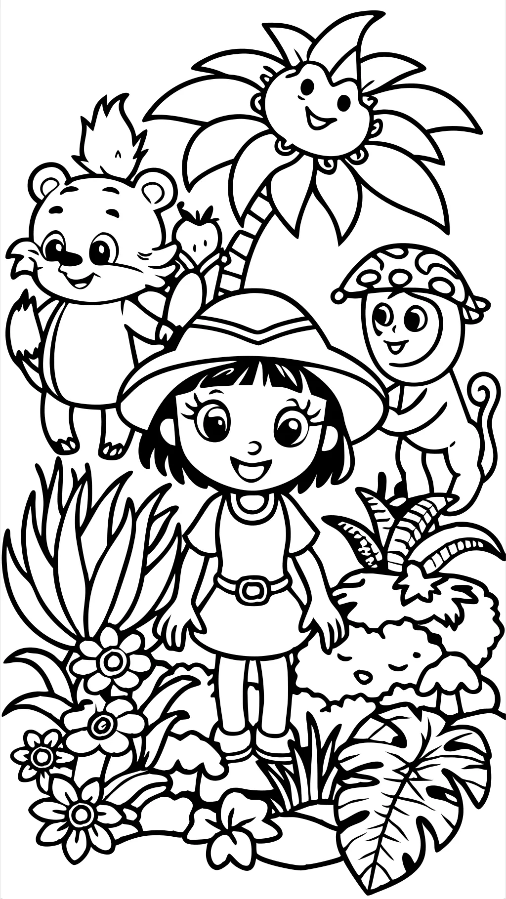 dora coloring pages free printable